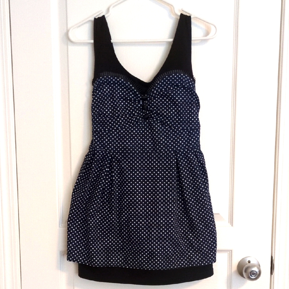 Women's Polka Dot Sleeveless Dress